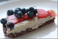 Gena's raw vegan cheesecake with cacao crust Gena's raw vegan cheesecake with cacao crust