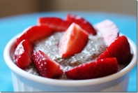 Gena's strawberry ginger chia pudding Gena's strawberry ginger chia pudding