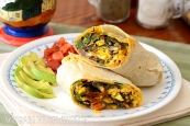 Jacqueline's tofu scramble breakfast burrito Jacqueline's tofu scramble breakfast burrito