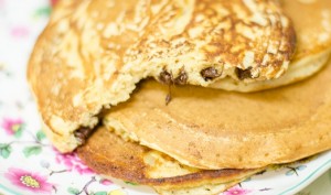 Vegan Chocolate Chips Pancakes