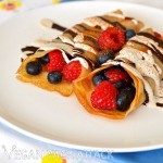Zebra Berry Crepes by Vegan Yack Attack