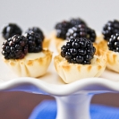Susan's blackberry-lime-tartlets