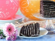 10 Layer Chocolate Orange Truffle Cake