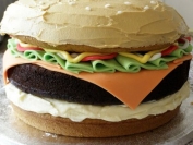 veggie burger cake