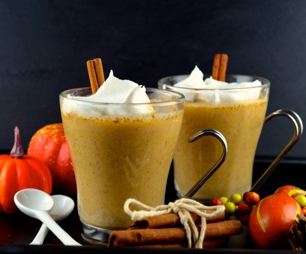 vegan pumpkin spiced cocktail