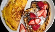 Vegan Omlete and French Toast: