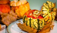 Thanksgiving Vegan Stuffed Pumpkins