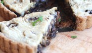 vegan and gluten-free mushroom quiche