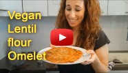 How to make vegan lentil flour omelet